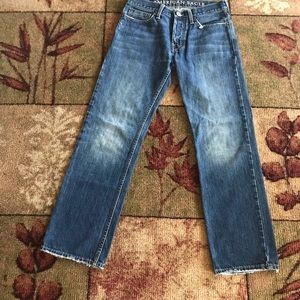 Faded American blue jeans straight 100 true denim no stretch 29 by 30